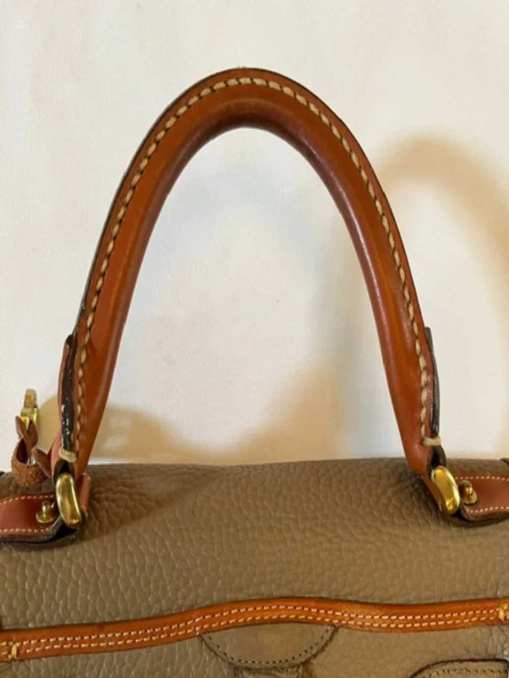 DOONEY & BOURKE | Taupe Essex Carrier Bag Top Handle-Vintage